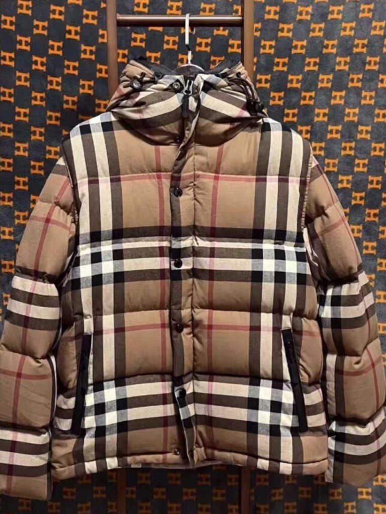 Burberry Check Puffer Jacket